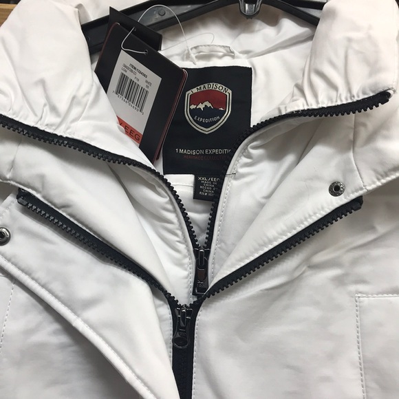 NWT,1 MADISON EXPEDITION Fur Trim parka white - Picture 11 of 17